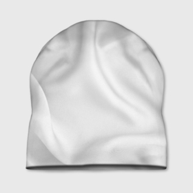 Шапка 3D с принтом Белое полотно текстура , 100% полиэстер | универсальный размер, печать по всей поверхности изделия | белая ткань | мятая ткань | полотно | скатерть | ткань