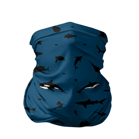 Бандана-труба 3D с принтом Fish , 100% полиэстер, ткань с особыми свойствами — Activecool | плотность 150‒180 г/м2; хорошо тянется, но сохраняет форму | dolphin | fish | killer whale | see life | shark | акула | дельфин | касатка | морские обитатели | рыба