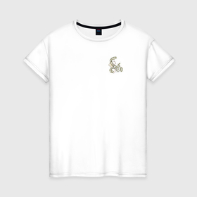 Женская футболка хлопок с принтом Минимализм в Курске, 100% хлопок | прямой крой, круглый вырез горловины, длина до линии бедер, слегка спущенное плечо | девушка | минимализм | растения