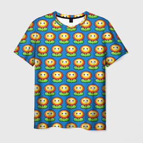 Мужская футболка 3D с принтом Super Mario , 100% полиэфир | прямой крой, круглый вырез горловины, длина до линии бедер | bros | brothers | game | logo | odyssey | pattern | аркады | видеоигры | детям | легендарная | листья | логотипы игр | мальчикам | мультяшный | паттерн | платформер | подростковые | популярные | солнце | супер марио