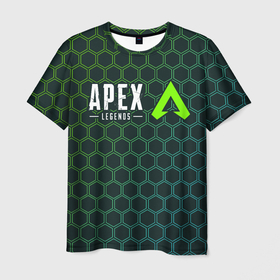 Мужская футболка 3D с принтом APEX LEGENDS / АПЕКС ЛЕГЕНД в Новосибирске, 100% полиэфир | прямой крой, круглый вырез горловины, длина до линии бедер | Тематика изображения на принте: apex | game | games | legend | legends | logo | апекс | битва | игра | игры | королевская | легенд | легендс | лого | логотип | логотипы | символ | символы