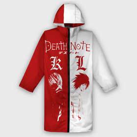 Дождевик унисекс 3D с принтом Эл против Лайта в городе Новоалтайск,  |  | anime | death note | kira | manga | ryuk | аниме | герой | детектив | детнот | детх нот | детхнот | дэсу ното | иероглиф | кандзи | кира | манга | миса | риюк | рьюзаки | рюзаки | рюк | синигами | тетрадка | эл | э