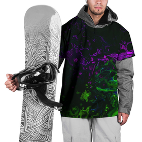 Накидка на куртку 3D с принтом Acid , 100% полиэстер |  | Тематика изображения на принте: abstraction | circles | paint | stains | violet | watercolor | абстракция | акварель | кислотный | краски | круги | разводы | салатовый | фиолетовый