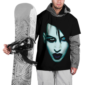 Накидка на куртку 3D с принтом Marilyn Manson , 100% полиэстер |  | goth | gothic | manson | marilyn | metal | mm | music | rock | гот | готы | метал | мэнсон | мэрилин | рок