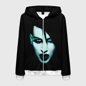 Мужская толстовка 3D на молнии с принтом Marilyn Manson в Екатеринбурге, 100% полиэстер | длина до линии бедра, манжеты и пояс оформлены мягкой тканевой резинкой, двухслойный капюшон со шнурком для регулировки, спереди молния, по бокам два кармана | Тематика изображения на принте: goth | gothic | manson | marilyn | metal | mm | music | rock | гот | готы | метал | мэнсон | мэрилин | рок