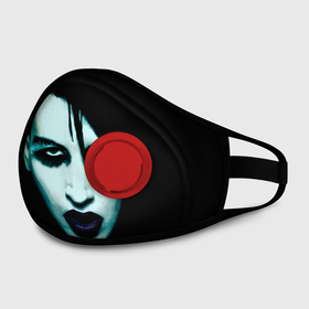 Маска из неопрена с принтом Marilyn Manson в городе Новоалтайск, неопрен 100% | Форма огибающая нос. Резинки для ушей с дополнительной резинкой на затылке. Клапан для выдоха для активного дыхания при занятиях спортом. Эластичный материал маски и окантовки для лучшего растяжения и прилегания маски.  | goth | gothic | manson | marilyn | metal | mm | music | rock | гот | готы | метал | мэнсон | мэрилин | рок