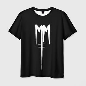 Мужская футболка 3D с принтом Marilyn Manson в Санкт-Петербурге, 100% полиэфир | прямой крой, круглый вырез горловины, длина до линии бедер | goth | gothic | manson | marilyn | metal | mm | music | rock | гот | готы | метал | мэнсон | мэрилин | рок