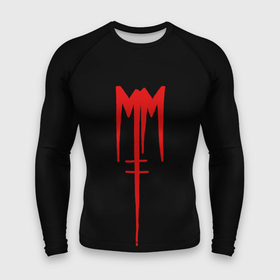 Мужской рашгард 3D с принтом Marilyn Manson в Курске,  |  | goth | gothic | manson | marilyn | metal | mm | music | rock | гот | готы | метал | мэнсон | мэрилин | рок