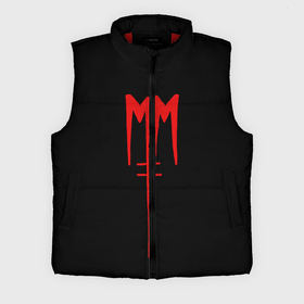 Мужской жилет утепленный 3D с принтом Marilyn Manson в Курске,  |  | goth | gothic | manson | marilyn | metal | mm | music | rock | гот | готы | метал | мэнсон | мэрилин | рок