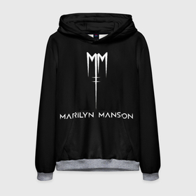 Мужская толстовка 3D с принтом Marilyn Manson в Курске, 100% полиэстер | двухслойный капюшон со шнурком для регулировки, мягкие манжеты на рукавах и по низу толстовки, спереди карман-кенгуру с мягким внутренним слоем. | manson | marilyn | marilyn manson | мэнсон | мэрилин | мэрилин мэнсон