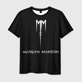 Мужская футболка 3D с принтом Marilyn Manson , 100% полиэфир | прямой крой, круглый вырез горловины, длина до линии бедер | manson | marilyn | marilyn manson | мэнсон | мэрилин | мэрилин мэнсон