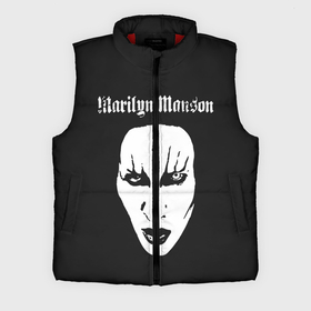 Мужской жилет утепленный 3D с принтом Marilyn Manson в Екатеринбурге,  |  | goth | gothic | manson | marilyn | metal | mm | music | rock | гот | готы | метал | мэнсон | мэрилин | рок