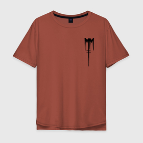 Мужская футболка хлопок Oversize с принтом Marilyn Manson , 100% хлопок | свободный крой, круглый ворот, “спинка” длиннее передней части | goth | gothic | manson | marilyn | metal | mm | music | rock | гот | готы | метал | мэнсон | мэрилин | рок