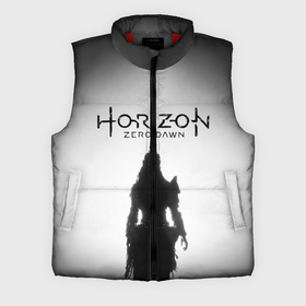 Мужской жилет утепленный 3D с принтом Horizon Zero Dawn ,  |  | fog | girl | horizon zero dawn | девушка | силуэт | туман | хоризон зеро давн