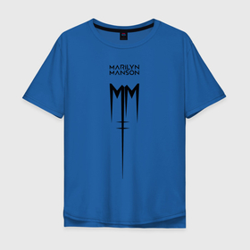 Мужская футболка хлопок Oversize с принтом TRDMrnMsn, Marilyn Manson в Курске, 100% хлопок | свободный крой, круглый ворот, “спинка” длиннее передней части | Тематика изображения на принте: art | logo | manson | marilyn | rock | usa | великий | лого | логотип | мэнсон | мэрилин | рок | ужасный
