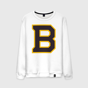 Мужской свитшот хлопок с принтом Boston Bruins в Санкт-Петербурге, 100% хлопок |  | boston | boston bruins | boston nhl | boston strong | nhl
