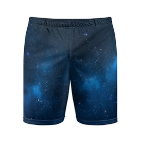 Мужские шорты спортивные с принтом млечный путь в Курске,  |  | вселенная | звезды | космос | млечный путь | ночь