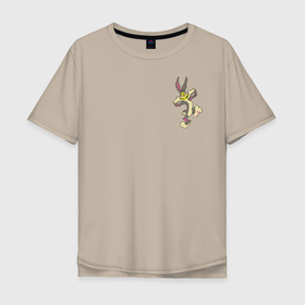 Мужская футболка хлопок Oversize с принтом Багз Банни , 100% хлопок | свободный крой, круглый ворот, “спинка” длиннее передней части | bugs bunny | looney tunes | vdzabma | багз банни | луни тюнз