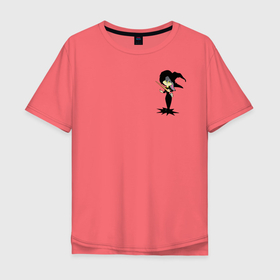 Мужская футболка хлопок Oversize с принтом Ведьмочка Лола в Тюмени, 100% хлопок | свободный крой, круглый ворот, “спинка” длиннее передней части | lola bunny | looney tunes | vdzabma | лола банни | луни тюнз