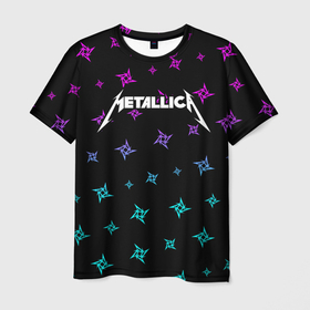 Мужская футболка 3D с принтом METALLICA / МЕТАЛЛИКА в Санкт-Петербурге, 100% полиэфир | прямой крой, круглый вырез горловины, длина до линии бедер | hetfield | james | logo | metal | metalica | metallica | music | rock | star | джеймс | звезда | знак | ларс | лого | логотип | логотипы | метал | металика | металлика | музыка | рок | символ | символы | ульрих | хэтфилд