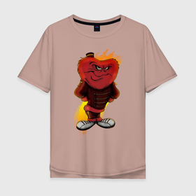 Мужская футболка хлопок Oversize с принтом Госсамер в Тюмени, 100% хлопок | свободный крой, круглый ворот, “спинка” длиннее передней части | gossamer | looney tunes | vdzabma | госсамер | луни тюнз