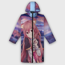 Дождевик унисекс 3D с принтом Рафталия в Смоленске,  |  | raphtalia | tate no yuusha no nariagari | енот | лоли | рафталия | ушки | щит