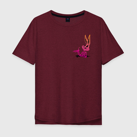 Мужская футболка хлопок Oversize с принтом Багз Хэллоуин , 100% хлопок | свободный крой, круглый ворот, “спинка” длиннее передней части | bugs bunny | looney tunes | vdzabma | багз банни | луни тюнз