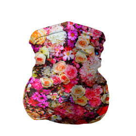 Бандана-труба 3D с принтом Цветы в Кировске, 100% полиэстер, ткань с особыми свойствами — Activecool | плотность 150‒180 г/м2; хорошо тянется, но сохраняет форму | Тематика изображения на принте: весна | красивые цветы | красота | милые цветы | орхидея | пион | роза | розы | ромашка | сад | сирень | фиалка | цветок | цветочки | цветы