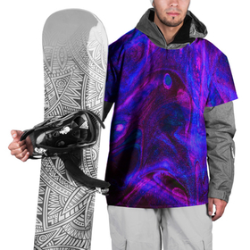 Накидка на куртку 3D с принтом Space в Новосибирске, 100% полиэстер |  | abstraction | glitter | paint | stains | абстракция | блестки | краска | разводы | розовый | синий