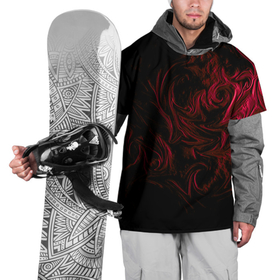 Накидка на куртку 3D с принтом Fire в Санкт-Петербурге, 100% полиэстер |  | abstraction | background | patterns | red | shadow | абстракция | красный | тень | узоры | фон