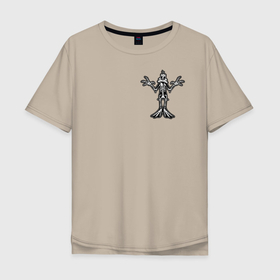 Мужская футболка хлопок Oversize с принтом Даффи Хэллоуин в Курске, 100% хлопок | свободный крой, круглый ворот, “спинка” длиннее передней части | daffy duck | looney tunes | vdzabma | даффи дак | луни тюнз