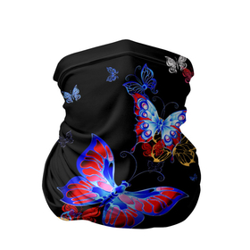 Бандана-труба 3D с принтом Поцелуй бабочек в Курске, 100% полиэстер, ткань с особыми свойствами — Activecool | плотность 150‒180 г/м2; хорошо тянется, но сохраняет форму | angel | butterfly | fairy | neon | night | wings | ангел | бабочка | бабочки | девушке | животные | красочные | крылья | летающие | магия | махаон | мотыльки | насекомые | неоновые | ночные | ночь | подарок | природа