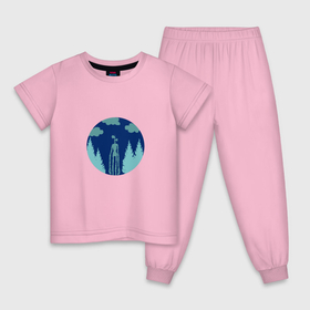 Детская пижама хлопок с принтом Siren Head в Новосибирске, 100% хлопок |  брюки и футболка прямого кроя, без карманов, на брюках мягкая резинка на поясе и по низу штанин
 | siren head | игра | лес | монстр | персонаж | сирена | сиреноголовый | чудовище