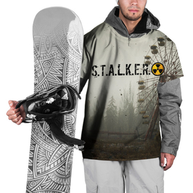 Накидка на куртку 3D с принтом STALKER 2 , 100% полиэстер |  | gsc game world | s.t.a.l.k.e.r. | stalker | stalker 2 | постапокалиптический шутер | сталкер | сталкер 2 | шутер