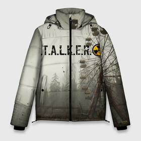 Мужская зимняя куртка 3D с принтом STALKER 2 в Белгороде, верх — 100% полиэстер; подкладка — 100% полиэстер; утеплитель — 100% полиэстер | длина ниже бедра, свободный силуэт Оверсайз. Есть воротник-стойка, отстегивающийся капюшон и ветрозащитная планка. 

Боковые карманы с листочкой на кнопках и внутренний карман на молнии. | gsc game world | s.t.a.l.k.e.r. | stalker | stalker 2 | постапокалиптический шутер | сталкер | сталкер 2 | шутер