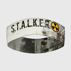 Повязка на голову 3D с принтом STALKER 2 в Курске,  |  | gsc game world | s.t.a.l.k.e.r. | stalker | stalker 2 | постапокалиптический шутер | сталкер | сталкер 2 | шутер