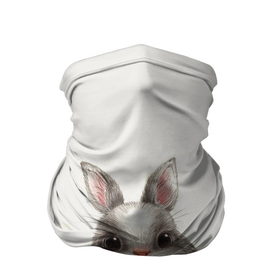 Бандана-труба 3D с принтом зайка в Екатеринбурге, 100% полиэстер, ткань с особыми свойствами — Activecool | плотность 150‒180 г/м2; хорошо тянется, но сохраняет форму | животные | зайка | заяц | звери | зевающий кот | кися | кот | котенок | котики | коты | кричащий кот | кролик | минимализм | питомцы | прикольные картинки