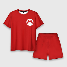 Мужской костюм с шортами 3D с принтом МАРИО в городе Новоалтайск,  |  | luigi | mario | nintendo | денди | луиджи | марио | нинтендо