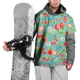 Накидка на куртку 3D с принтом Яркое лето в Кировске, 100% полиэстер |  | Тематика изображения на принте: арт | бирюзовый | зелёный | клубника | рисунок | ромашка | ромашки | цвета | цветы | черника | яблоки | яблоко