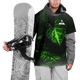 Накидка на куртку 3D с принтом Листья зеленые CODE ERROR 404 , 100% полиэстер |  | 404 | code | error | зеленые | листья