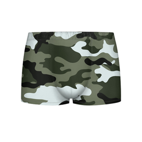 Мужские трусы 3D с принтом camouflage 2 в Новосибирске, 50% хлопок, 50% полиэстер | классическая посадка, на поясе мягкая тканевая резинка | армия россии | войска | камуфляж | орнамент | узор
