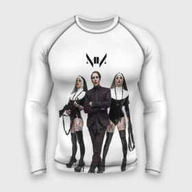 Мужской рашгард 3D с принтом Marilyn Manson в Екатеринбурге,  |  | art | logo | manson | marilyn | rock | usa | великий | лого | логотип | мэнсон | мэрилин | рок | ужасный