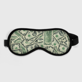 Маска для сна 3D с принтом Доллар в Санкт-Петербурге, внешний слой — 100% полиэфир, внутренний слой — 100% хлопок, между ними — поролон |  | 100 долларов | арт | банкноты | валюта | деньги | доллар | зеленый | рисунок | сто | сто долларов
