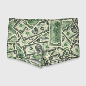Мужские купальные плавки 3D с принтом Доллар , Полиэстер 85%, Спандекс 15% |  | Тематика изображения на принте: 100 долларов | арт | банкноты | валюта | деньги | доллар | зеленый | рисунок | сто | сто долларов