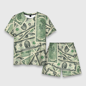 Мужской костюм с шортами 3D с принтом Доллар в Санкт-Петербурге,  |  | 100 долларов | арт | банкноты | валюта | деньги | доллар | зеленый | рисунок | сто | сто долларов