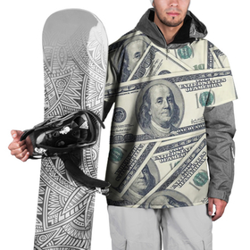 Накидка на куртку 3D с принтом Доллары , 100% полиэстер |  | Тематика изображения на принте: 100 долларов | арт | банкноты | валюта | деньги | доллары | зеленый | зелень | сто | сто долларов