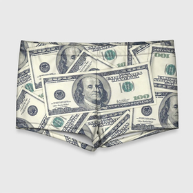 Мужские купальные плавки 3D с принтом Доллары , Полиэстер 85%, Спандекс 15% |  | Тематика изображения на принте: 100 долларов | арт | банкноты | валюта | деньги | доллары | зеленый | зелень | сто | сто долларов