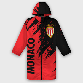 Дождевик унисекс 3D с принтом MONACO. в городе Новоалтайск,  |  | fc | football | football club | france | monaco | sport | нико ковач | спорт | уефа | униформа | фк | фк монако | франция | французская лига 1 | французский футбольный клуб | футбол | фут