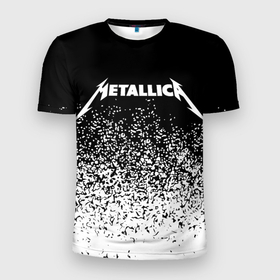 Мужская футболка 3D Slim с принтом Metallica. в городе Новоалтайск, 100% полиэстер с улучшенными характеристиками | приталенный силуэт, круглая горловина, широкие плечи, сужается к линии бедра | metallica | music | rock | американская рок группа | метал группа | металлика | музыка | рок | рок группа | трэш метал | хеви метал