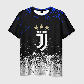Мужская футболка 3D с принтом JUVENTUS. в городе Новоалтайск, 100% полиэфир | прямой крой, круглый вырез горловины, длина до линии бедер | cr7 | juve | juventus | ronaldo | роналдо | ювентус